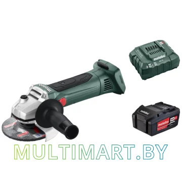 Угловая шлифмашина Metabo W 18 LTX 125 T04155 (с 1-м АКБ 4 Ah)